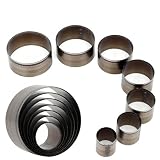 COZENTA レザークラフト パンチカッター 穴あけポンチ 円 型抜き 20mm 25mm 30mm 35mm 40mm 45mm 50mm セット