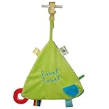 Label Label Comfort Blanket Triangle with Clip?-?Blue/Green by Vital Innovations