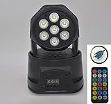 RaiFu プロジェクターライト 投影ランプ 照明 LED回転ライト 舞台照明 スポットライト 防水 カラフル 誕生日会 KTV カラオケ クラブ ステージ ディスコ リモコン付き