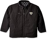 NFLジャクソンビルジャガーズTradesmanキャンバスキルト裏地ジャケット、ブラック、5 x