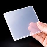【高温から低温まで対応】fogman シリコンゴムシート 耐熱 絶縁 防水 防振 柔軟 滑り止め 白 半透明 100mm×100mm 2枚セット (厚さ10mm)