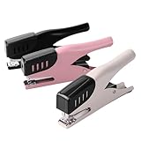 PURZEN 25枚容量のポータブルステープラー 2つのバインディングモード クラシックステープラー オフィススクールホーム用の耐久性のある