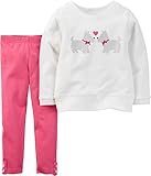 カーターズ Carter's トレーナー 長袖 フレンチテリー綿100% ＆ レギンス 綿95% ポリウレタン5% 2点セット 2-Piece Pullover & Legging Set 6M (6