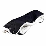 防寒ミトン ベビーカー用手袋 グローブ ハンドマフ 保温 防水 ボア生地 脱着簡単 ママにおすすめ (黒)