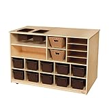 Wood Designsモバイルストレージ島withトレイ 962902 1