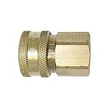 Interstate Pneumatics CNV880B 1/2 Inch Straight Through Coupler 1/2 Inch Female NPT - No Valve by In