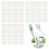 FujiFrugal 犬 靴 犬用靴下 40枚入り使い捨てブーツ 犬靴 ドッグブーツ 防水 汚れ防止 肉球保護 足保護 脱げない 犬用シューズ 調節可能 猫 犬用 小型犬 中型犬 お出かけ お散歩 履かせやすい (S)