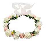 ハナ（HANA） お花の 冠 花冠 ヘッドドレス 髪飾り ヘアアクセサリー ウェディング ダンス衣装 ライブ フェス パーティーなどイベントに