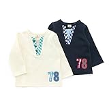La Chiave(ラ キエーベ) 長袖Ｔシャツ (80～130cm) キムラタンの子供服 (53266-171a) ダークブルー 100