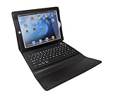 [HAIKAU] 新しいiPad iPad2専用 無線式 キーボード内蔵ソフトレザーケース【英語キーボード】 ブラック Bluetooth keyboard for ipad2 日本語操作説明書付き Black