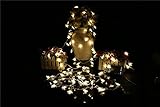 Jimeng　10M100球　防水LED　星　ストリング　LEDイルミネーションライト　結婚式、ホームパーティー　お誕生日パーティー　クリスマスなどに最適　電飾　ウォームホワイト