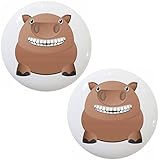 セットの2 Fat Pigセラミックキャビネット引き出しノブ