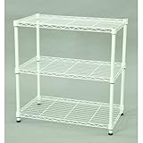 エイ・アイ・エス(AIS) スチールラック支柱径19mm 3段 幅60奥行35高さ60.4cm ホワイト SRS-6035WH