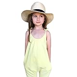 Domybestベビー服　子供服 女の子　ロンパース　カバーオール　 ボディスーツ　オーバーオール　ジャンプスーツ　ガールズ　スリングロンパース　ズボン　2-8歳　ノースリーブ　夏　赤ちゃん　普段着　