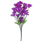 Hommy 　造花 ブーケ菊　造花 人工花 結婚式 パーティー 装飾花 デコレーション桜の花束 フラワー　一束　 (パープル)