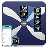 Lepulse 体重計 体脂肪計 体組成計 スマホ連動 大型ディスプレイ 13項目測定 一度に7項目表示可能なディスプレイ 体重・体脂肪率・体水分・BMI・タンパク質など 健康管理 高精度 大電極で幅広い足型に対応 Bluetooth対応 iOS/Androidアプリ対応 日本語説明書付き 最大180kg対応 電池付属