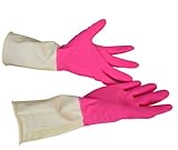 Domestic Household耐久性冬Dishwashing手袋ゴム手袋ピンク