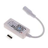 B blesiyaホーム電話WiFiコントローラforストリップライトAppコントロール減光調光機能付き16万色5.3 X 2.3 X 1 cm