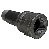 LASCO 29-0519 Black Iron Nipple and Coupling with Right and Left Hand Thread, 1-Inch x 4-Inch [並行輸入品