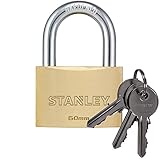 Stanley Padlock Solid Brass 60 mm [S742-033]