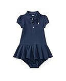 ラルフローレンの子供服　POLO　RALPHLAUREN　ベビー　女の子ツーピースセット　９０ｃｍ [並行輸入品]
