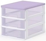 サンコープラスチック 収納引き出し ストッキー SA-403 A4タイプ パープル 約幅26.4×奥行34.9×高さ28.1cm