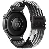 時計バンド 22mm 対応Huawei Watch GT6 Pro/GT6/GT5 Pro/GT5/GT4/GT3 46mm、スマートウォッチベルト22mm Amazfit bip 6/5/GTR4/Garmin Venu4 45mm/Forerunner 265/255 対応、調節可能なパラシュートバックル付き、クイックリリース、ナイロン交換 ベルト