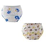 Ochine　2枚組トレーニングパンツ　可愛い柄　通気性が良い　布　洗い替え　赤ちゃん/幼児に適用　S80cm/M90cm/L100cm