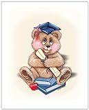 Teddy Bear – My First Graduation – 子供壁アート、キッズ壁アート、保育園壁アート 8" x 10" EY05121