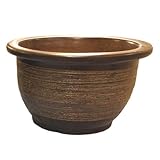 信楽焼 窯肌櫛目輪型 ／植木鉢 １２号