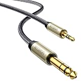 UGREEN オーディオ変換ケーブル 3.5mmミニプラグ to 6.35mm標準プラグ オス-オス ステレオケーブル 2m