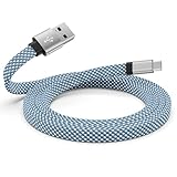 Magtame USB-C_ケーブル フラット平形 磁力自動収納 タイプcケー_ブル60W PD対応 type-cケーブ_ル 3A急速充電 usb-c&usb-cケーブル_ 高速転送 iPhone15/MacBookPro/Air/iPad/Samsung/XperiaGalaxy等対応 (1.5M-シルバー）