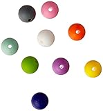Aishine 200 PCS with 6 FEET Rope Silicone 12MM Bead Kit | Chewing Beads/Nursing/Sensory Jewelry diy 