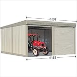 タクボガレージ　カールフォーマ　CL-Z6265　一般型　結露減少型　2台用　『シャッター車庫　ガレージ』 ムーンホワイト