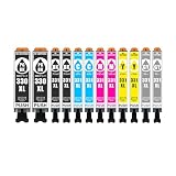 BCI-330XL BCI-331XL 互換インクカートリッジ キヤノン用 330 331 6色マルチパック BCI-330XLPGBK×2+BCI-331XL(BK/C/M/Y/GY)×2 大容量 残量検知対応 個包装 対応機種：PIXUS TS8530 TS8630 TS8730 TS8830 【YUBOYA】