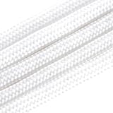 紗や工房 パラコード ハンドメイド用 カラーコード 太さ 4mm 長さ 2m 単色 ホワイト ハンドメイド アクセサリーパーツ