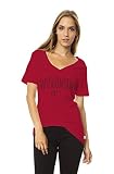 NCAAレディースMolly SlouchポケットVネックTee XL レッド