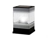 (6 Pack) Solar Powered Square Outdoor Garden Pathway Deck Dock Patio Fence Post Light [並行輸入品]