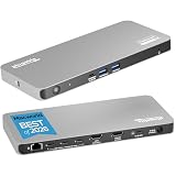 プラグ可能なUSB Cドッキングステーション5モニター、140W DisplayLinkドックは、MacBook Windows Thunderbolt 4ノートパソコン用に最大5つの4Kディスプレイを接続、HDMI2個、USBC 2.5Gbpsイーサネット3個、ドライバーが必要ですDL7400。