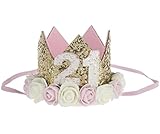KRY ベビー 王冠 クラウン パーティー キッズ 大人 子供用 髪飾り ガールズ 帽子 ヘッドバンド 可愛い フラワー クラウン ストレッチ キッズ 女子会 パーティー ヘアバンド 1歳 2歳 3歳