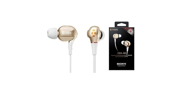 Amazon Co Jp Sony Xba 40 N クワッドバランスドアーマチュアヘッドフォン Xba40 ゴールド 並行輸入品 家電 カメラ