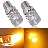 Eseastar S25 ピンチ部違い 150° LED ウィンカー BAU15S PY21W バルブ ハイフラ防止 アンバー 爆光 12V-24V キャンセラー内蔵 ステルス車検対応 2個入り