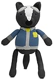 Finn + Emma Big Buddy幼児用15インチの有機コットンニットぬいぐるみ動物and Baby Boy or Girl O/S マルチカラー B06-911a