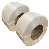 PPバンド 2巻セット 幅12mm 長さ3000m巻 自動梱包機用 手締め 荷造り 発送 梱包 【PP12透明】