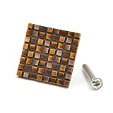 (ライチ) Lychee アンティークドア取っ手 シンプル オシャレ モザイク模様 取手 ハンドル つまみ 引き出し キャビネット 食器棚 3種類のサイズ ネジ付き