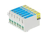 【Ecolink】EPSON エプソン互換インクカートリッジ IC6CL50対応 ICC50 シアン 単品6個セット