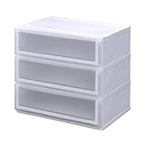 《2個セット》 収納チェスト クリアチェストC620-3 3段 幅62×奥行45×高さ56.8cm (C) クリア