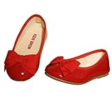 Kids BronメアリージェーンカジュアルSlip Onバレエフラットシューズ( Toddler / Little Girl ) カラー: レッド