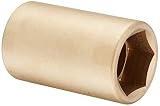 Ampco Safety Tools DW-3/4D1-3/8 Socket, Deep Well, Non-Sparking, Non-Magnetic, Corrosion Resistant, 