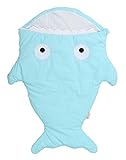 (トヨベイ)Toyobuy 子供用 シュラフ ベビー おくるみ サメの形 寝袋 ブランケット 赤ちゃん対応 ネグリジェ ボディスーツ マーメイド ブランケット 着る毛布 ブルー